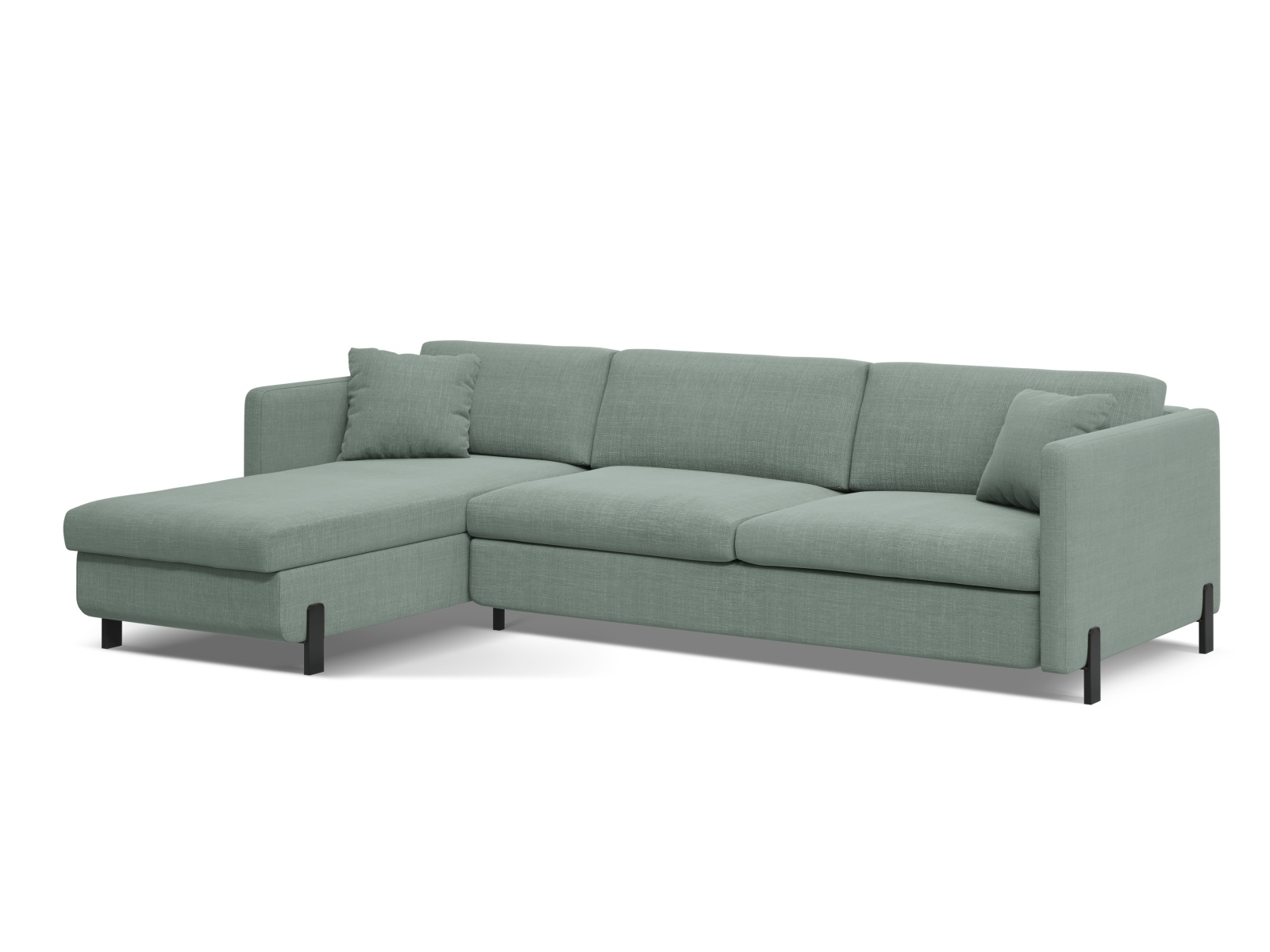 Left Corner Sofa With Bed Function And Box, "Gloria", 4 Seats, 266x170x88