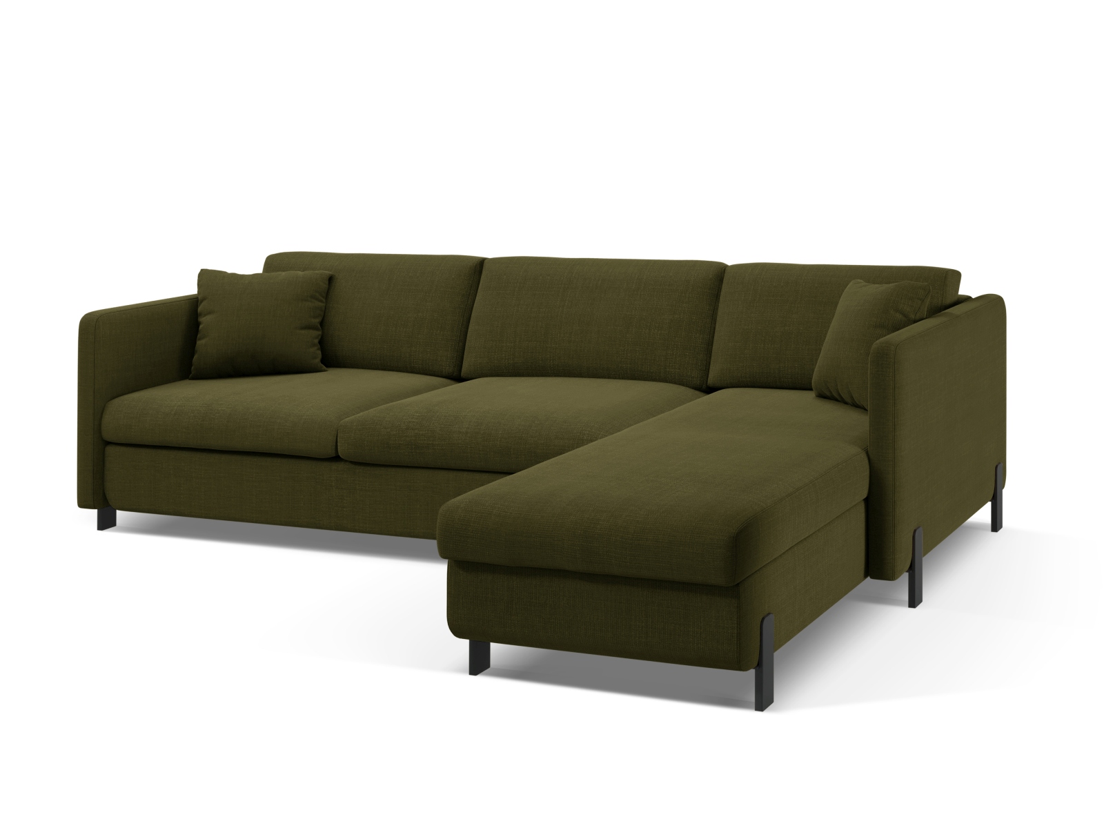 Right Corner Sofa With Bed Function And Box, "Gloria", 4 Seats, 266x170x88