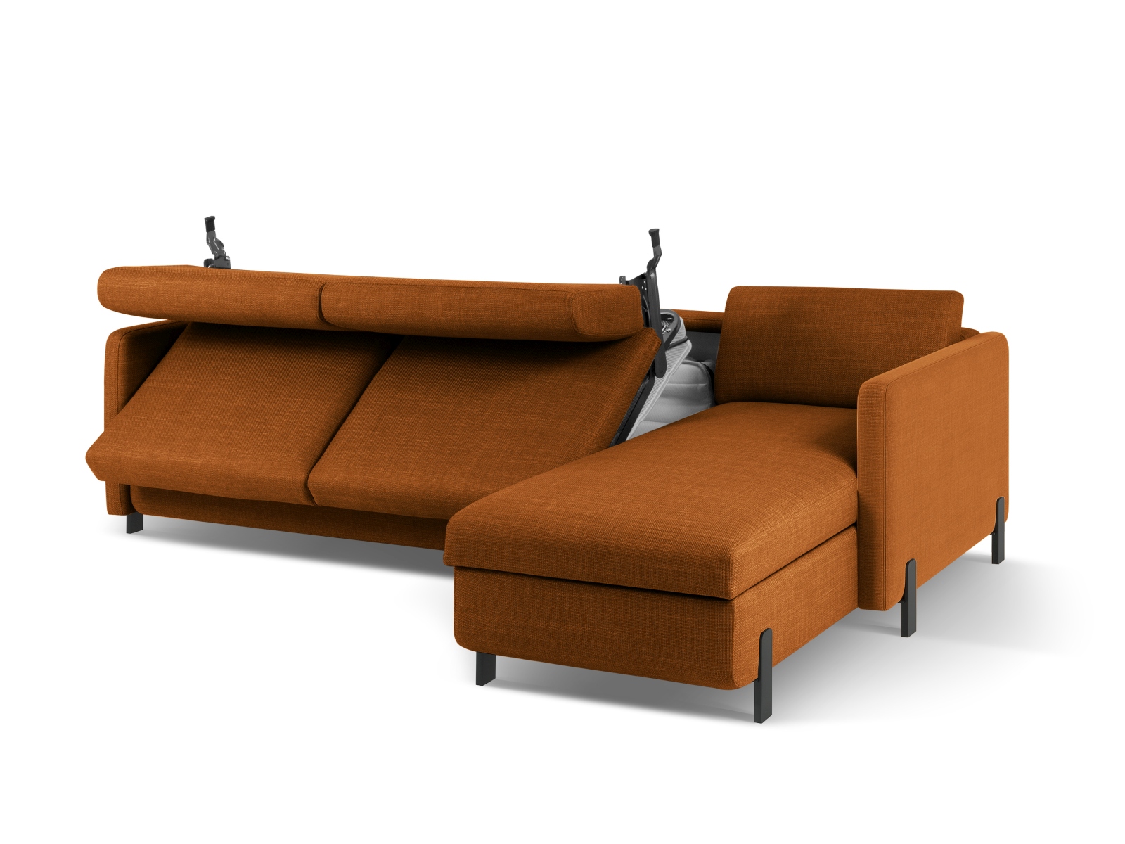 Right Corner Sofa With Bed Function And Box, "Gloria", 4 Seats, 266x170x88