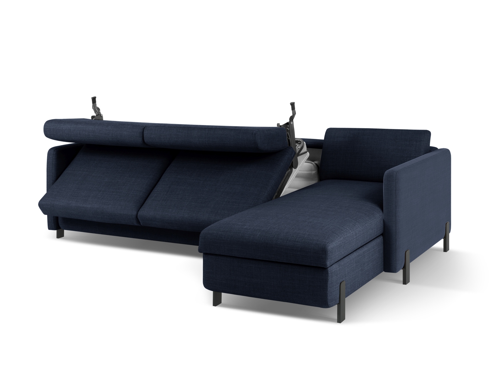 Right Corner Sofa With Bed Function And Box, "Gloria", 4 Seats, 266x170x88