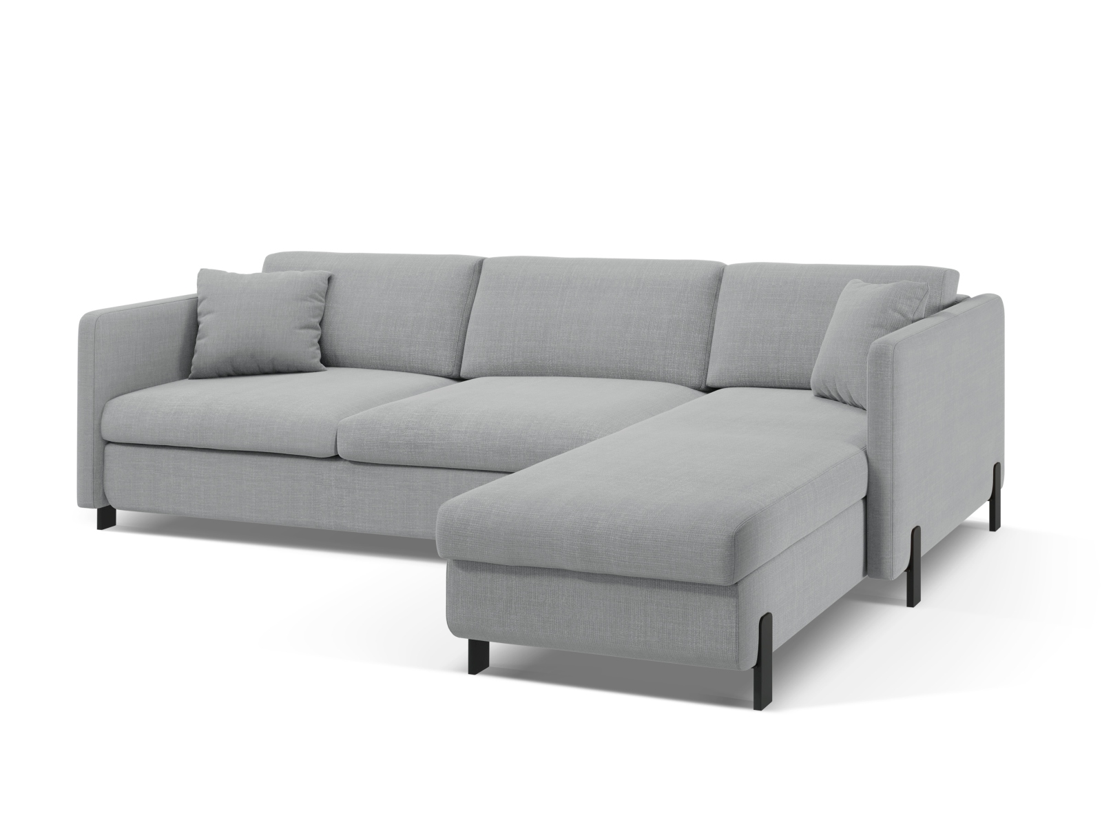 Right Corner Sofa With Bed Function And Box, "Gloria", 4 Seats, 266x170x88