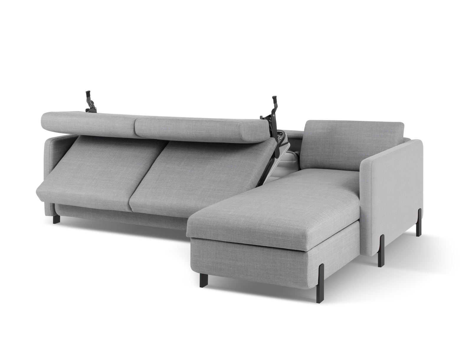 Right Corner Sofa With Bed Function And Box, "Gloria", 4 Seats, 266x170x88