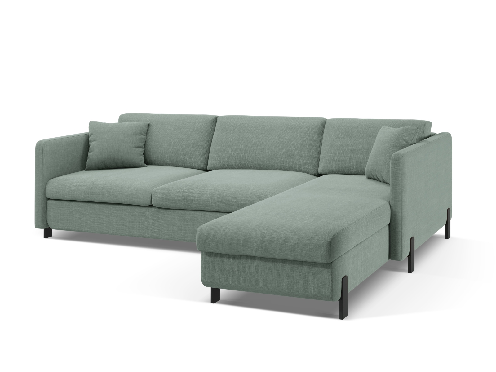 Right Corner Sofa With Bed Function And Box, "Gloria", 4 Seats, 266x170x88