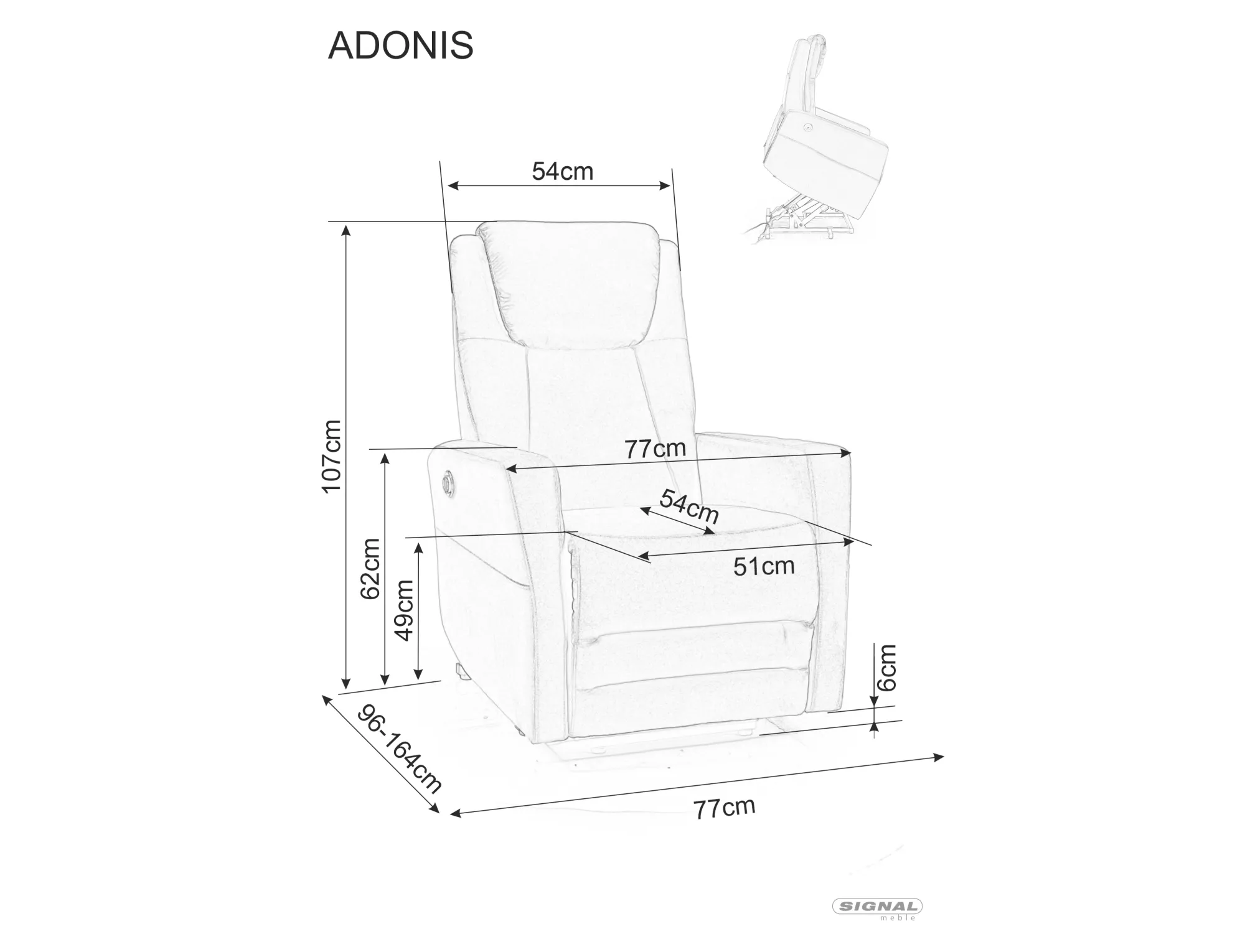Fotel Adonis Velvet