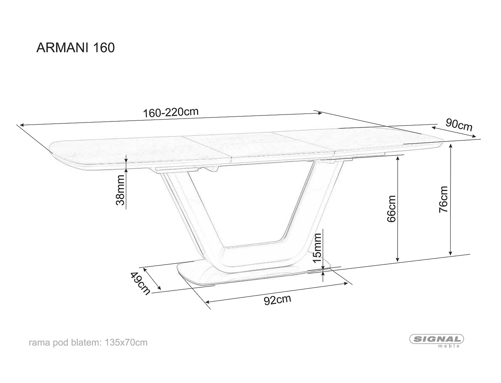 Stół Armani Ceramic