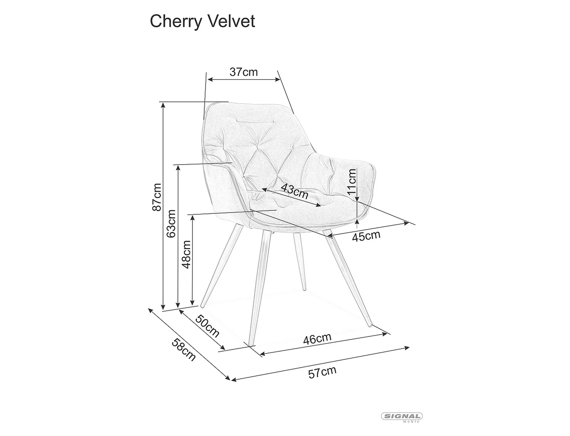 Krzesło Cherry Buffalo