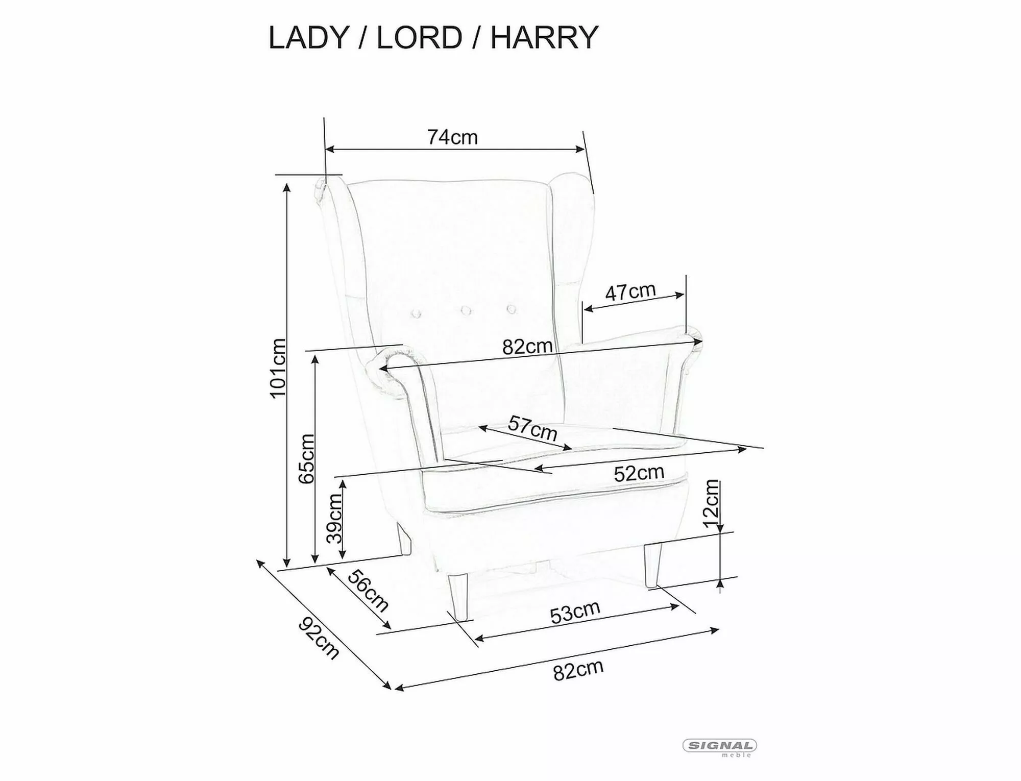 Fotel Harry Velvet