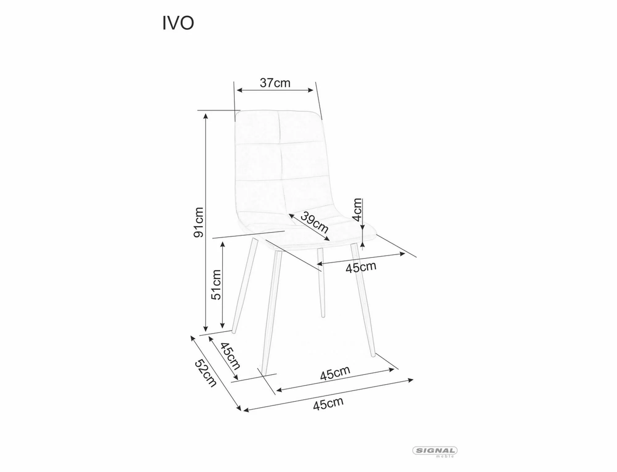 Krzesło Ivo Velvet