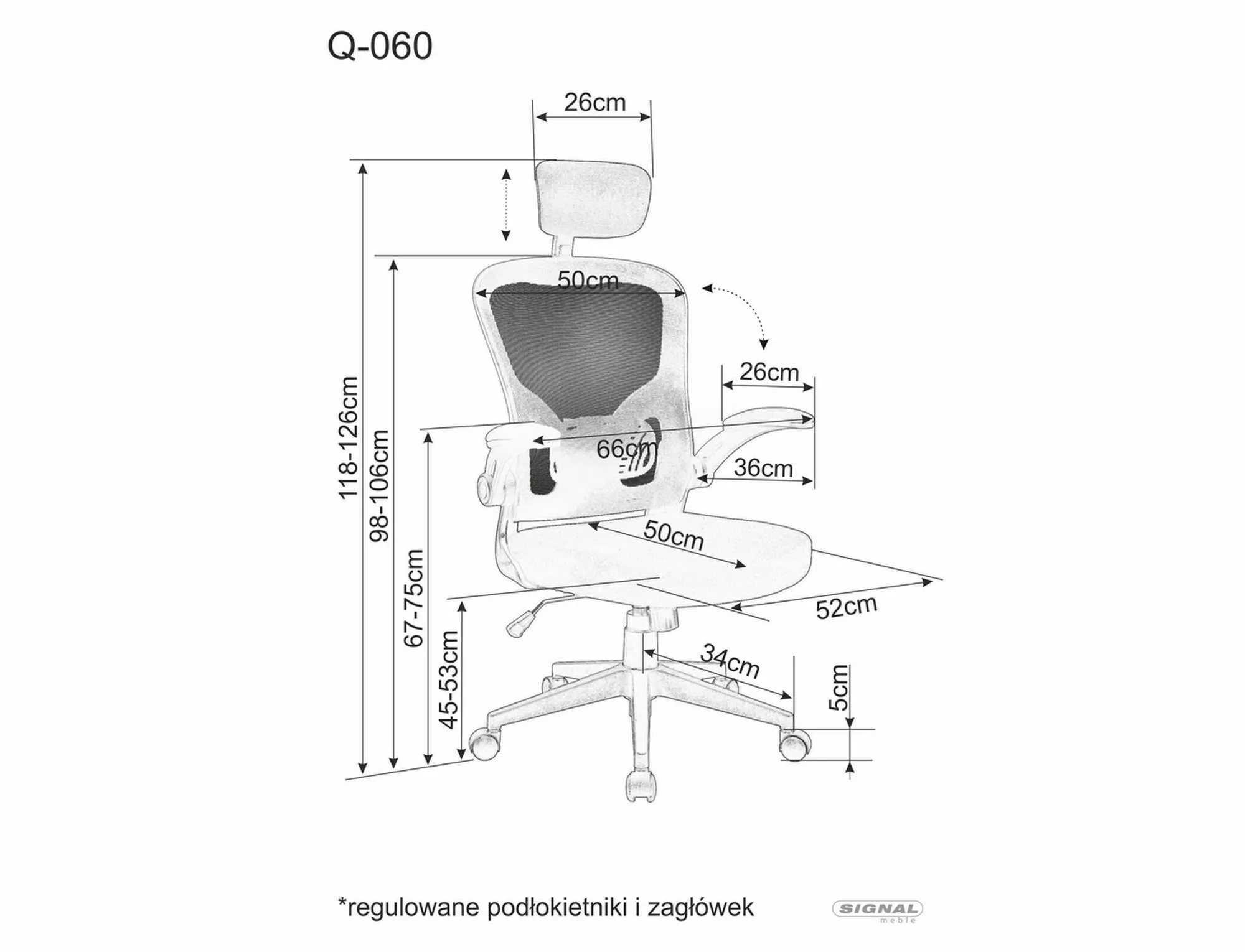 Fotel obrotowy Q-060