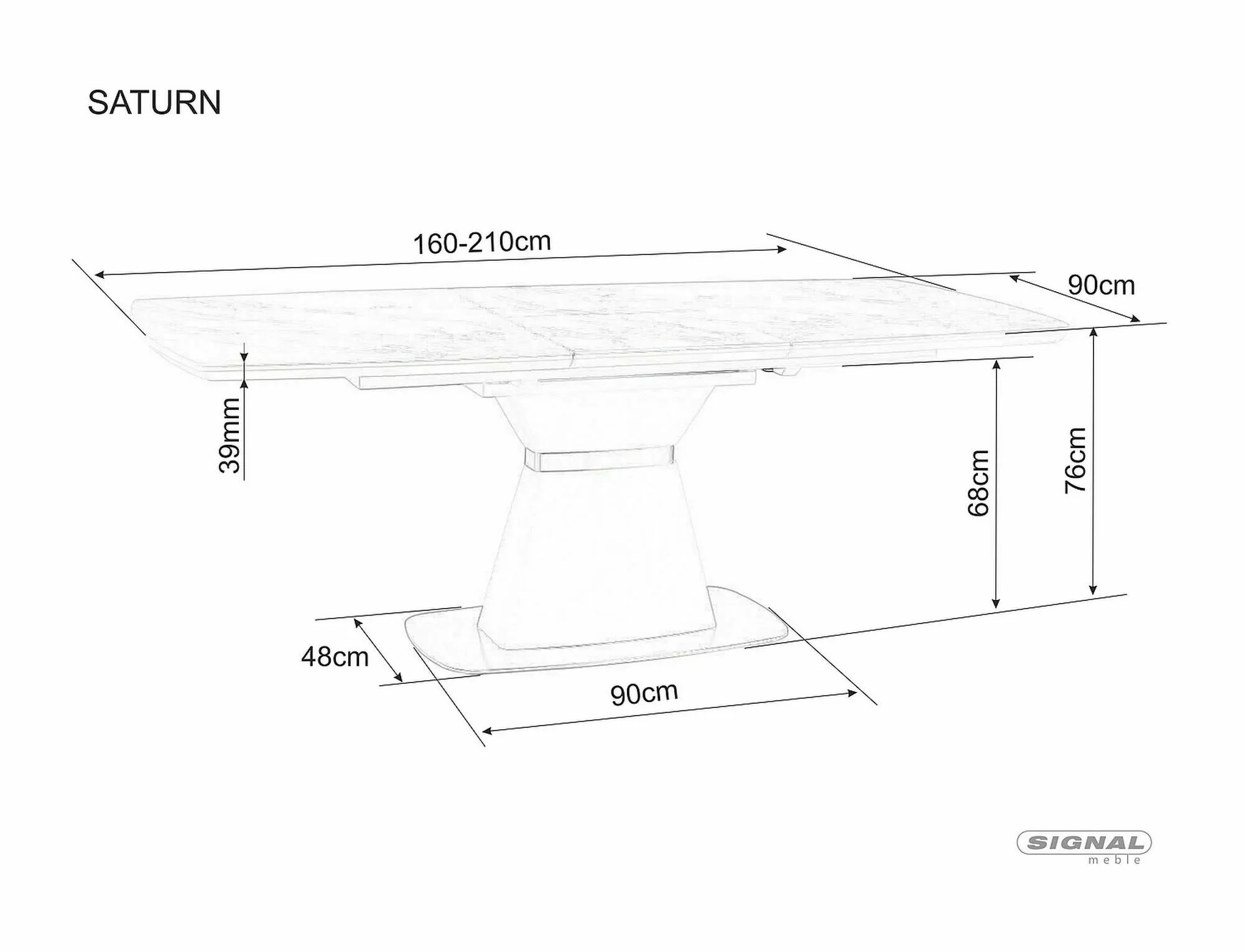 Stół Saturn II