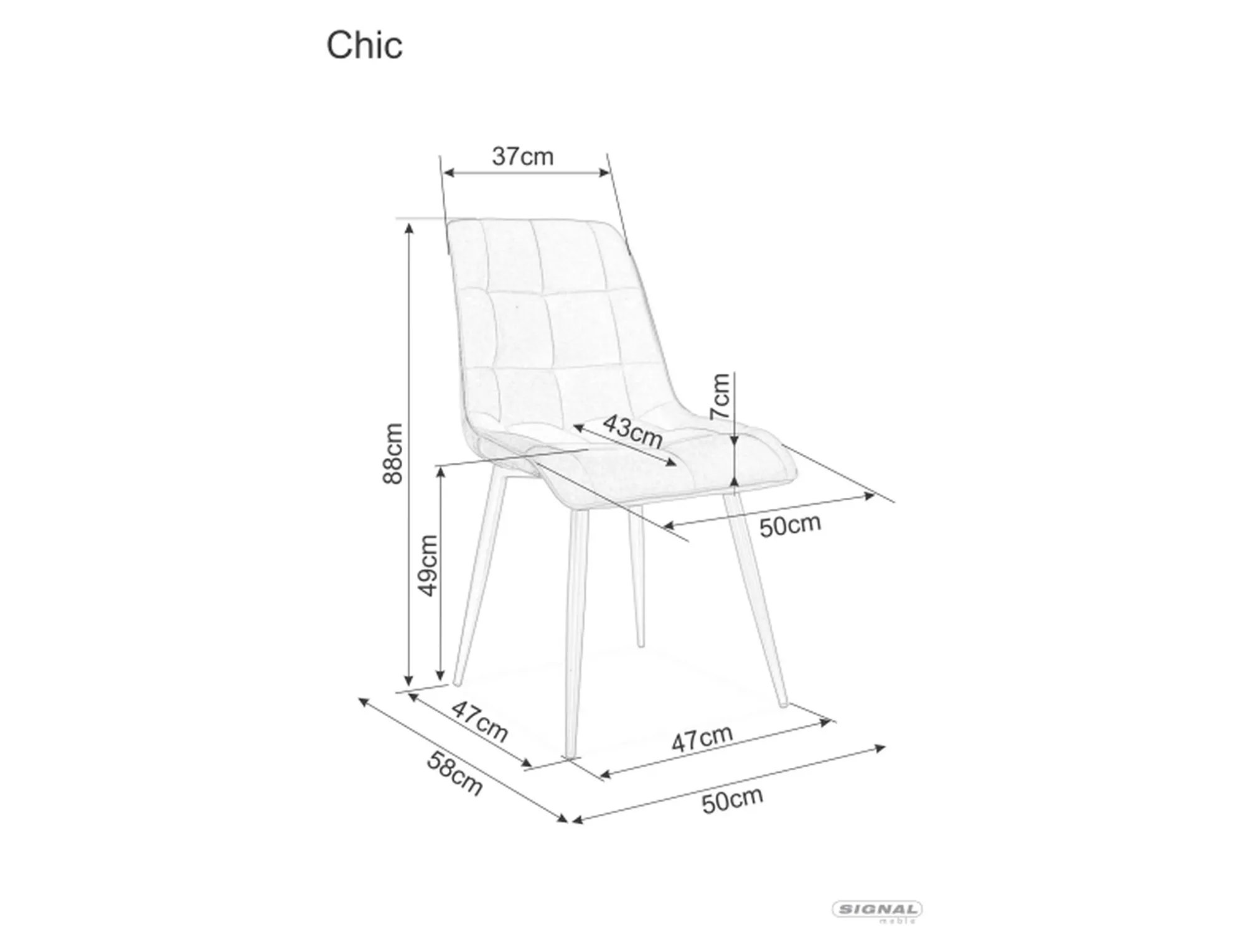 Krzesło Chic Brego