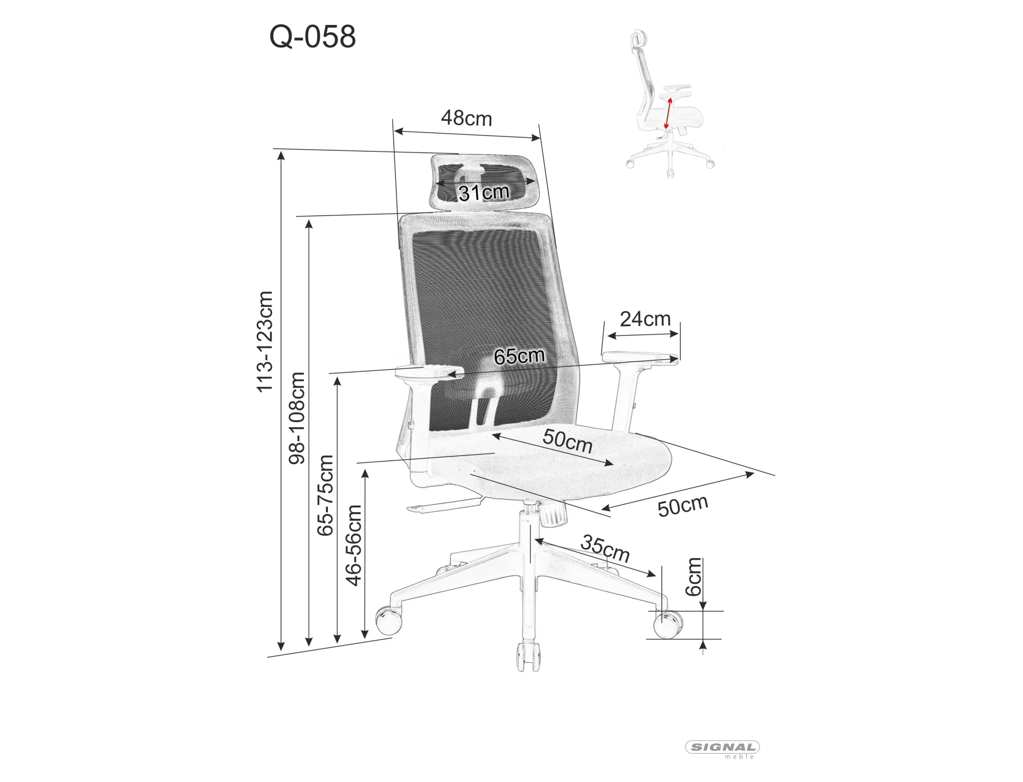 Fotel obrotowy Q-058
