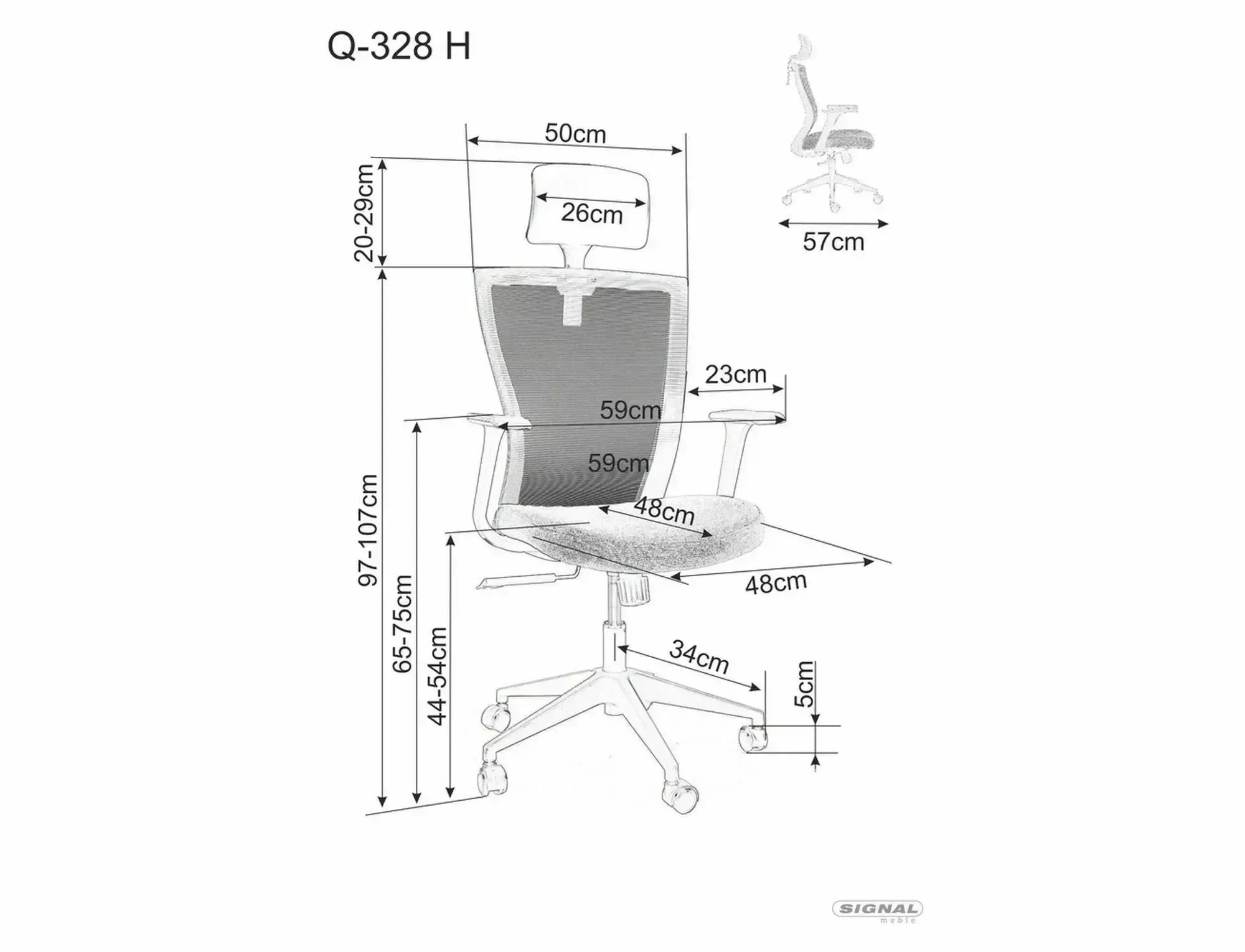 Fotel obrotowy Q-328H