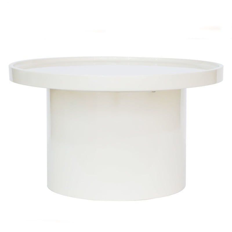 Stolik kawowy Chia, 70 cm, biały, glossy