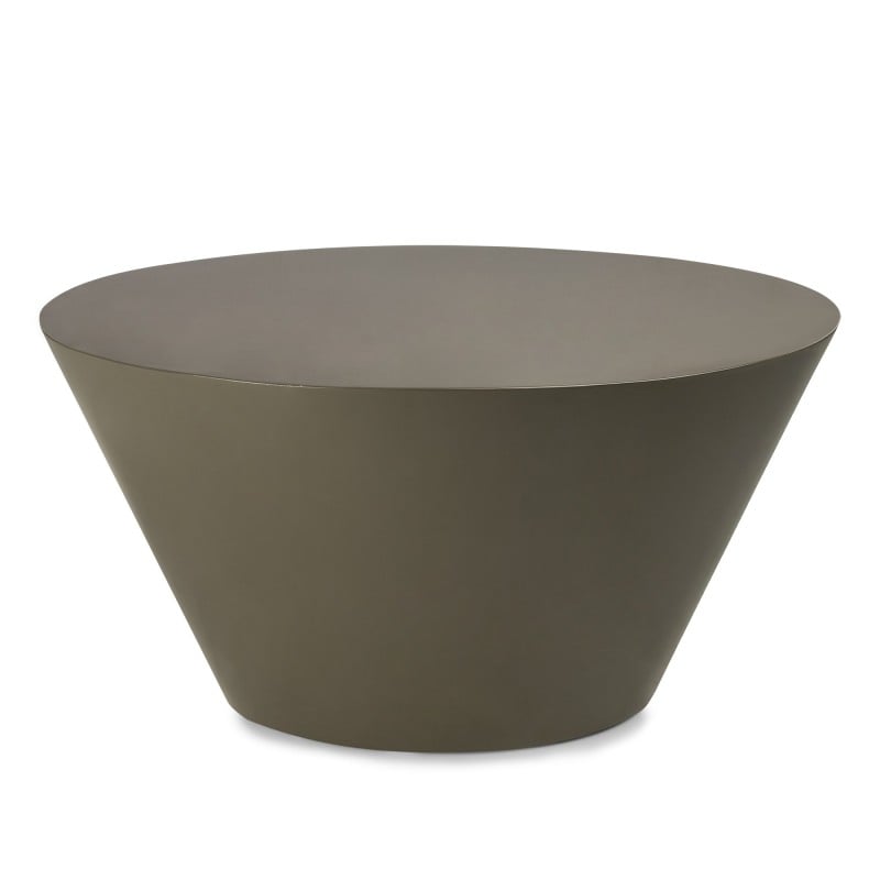 Stolik kawowy Eclipso, 80 cm, zielonoszary, glossy