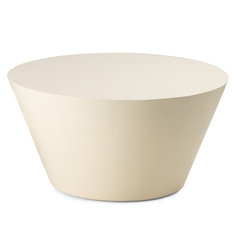 Stolik kawowy Eclipso, 60 cm, kremowo-biały, glossy