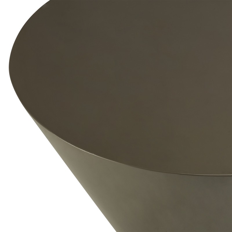 Stolik kawowy Eclipso, 80 cm, zielonoszary, glossy
