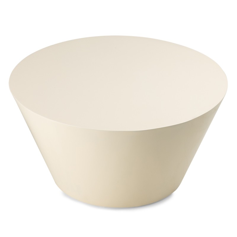 Stolik kawowy Eclipso, 60 cm, kremowo-biały, glossy