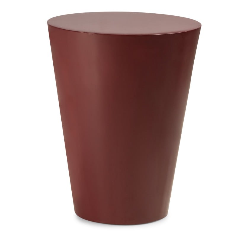 Stolik boczny Eclipso, 40 cm, bordowo-brązowy, glossy