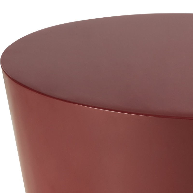 Stolik boczny Eclipso, 40 cm, bordowo-brązowy, glossy