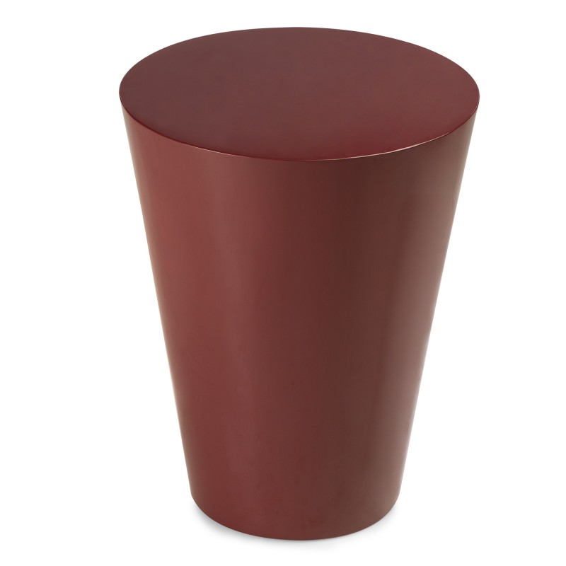 Stolik boczny Eclipso, 40 cm, bordowo-brązowy, glossy