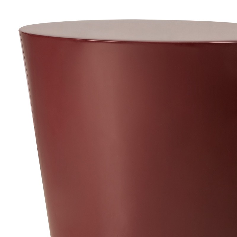 Stolik boczny Eclipso, 40 cm, bordowo-brązowy, glossy