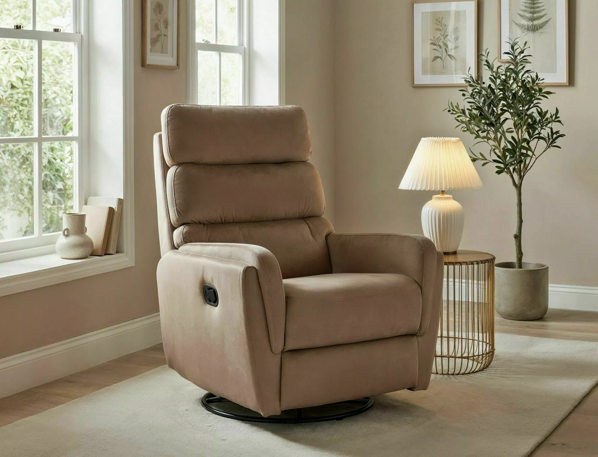 Fotel rozkładany Argos Velvet