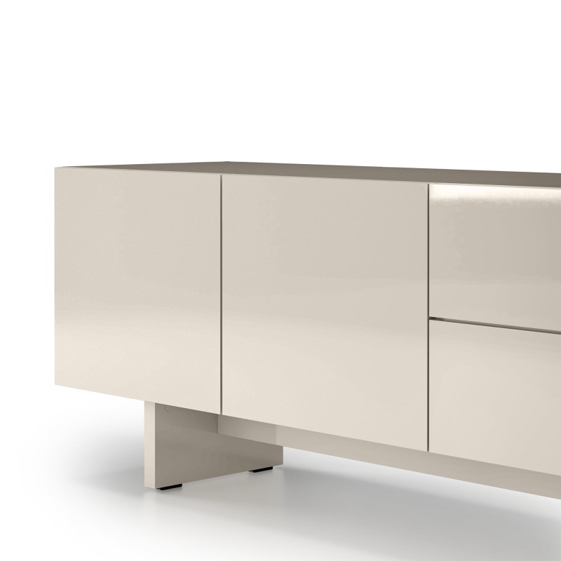 Szafka RTV Glim, kaszmirowa, glossy