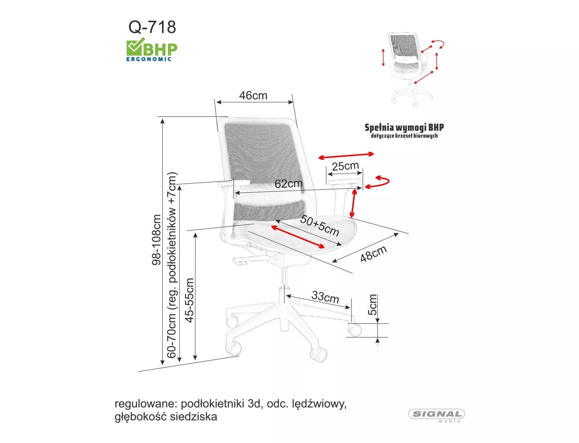 Fotel obrotowy Q-718