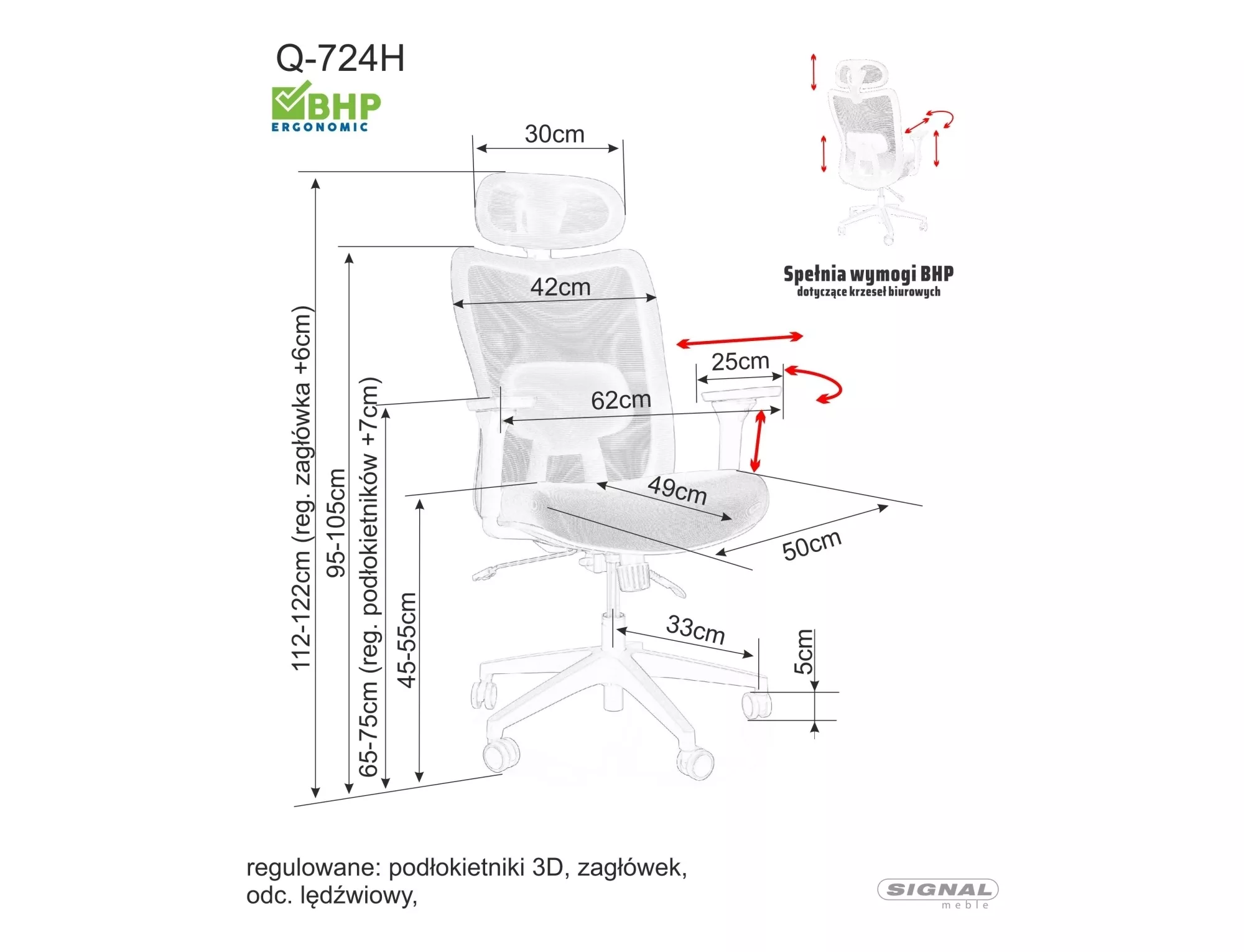 Fotel obrotowy Q-724H