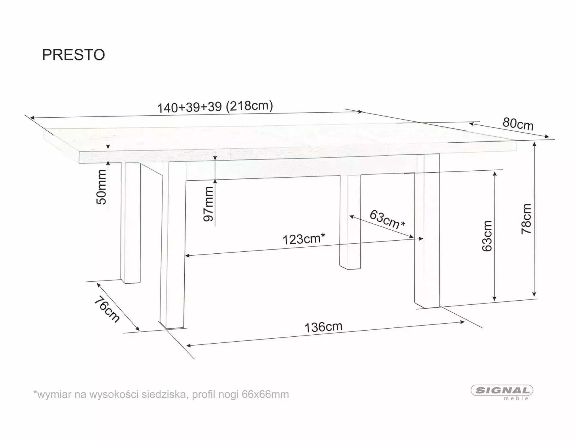 Stół Presto