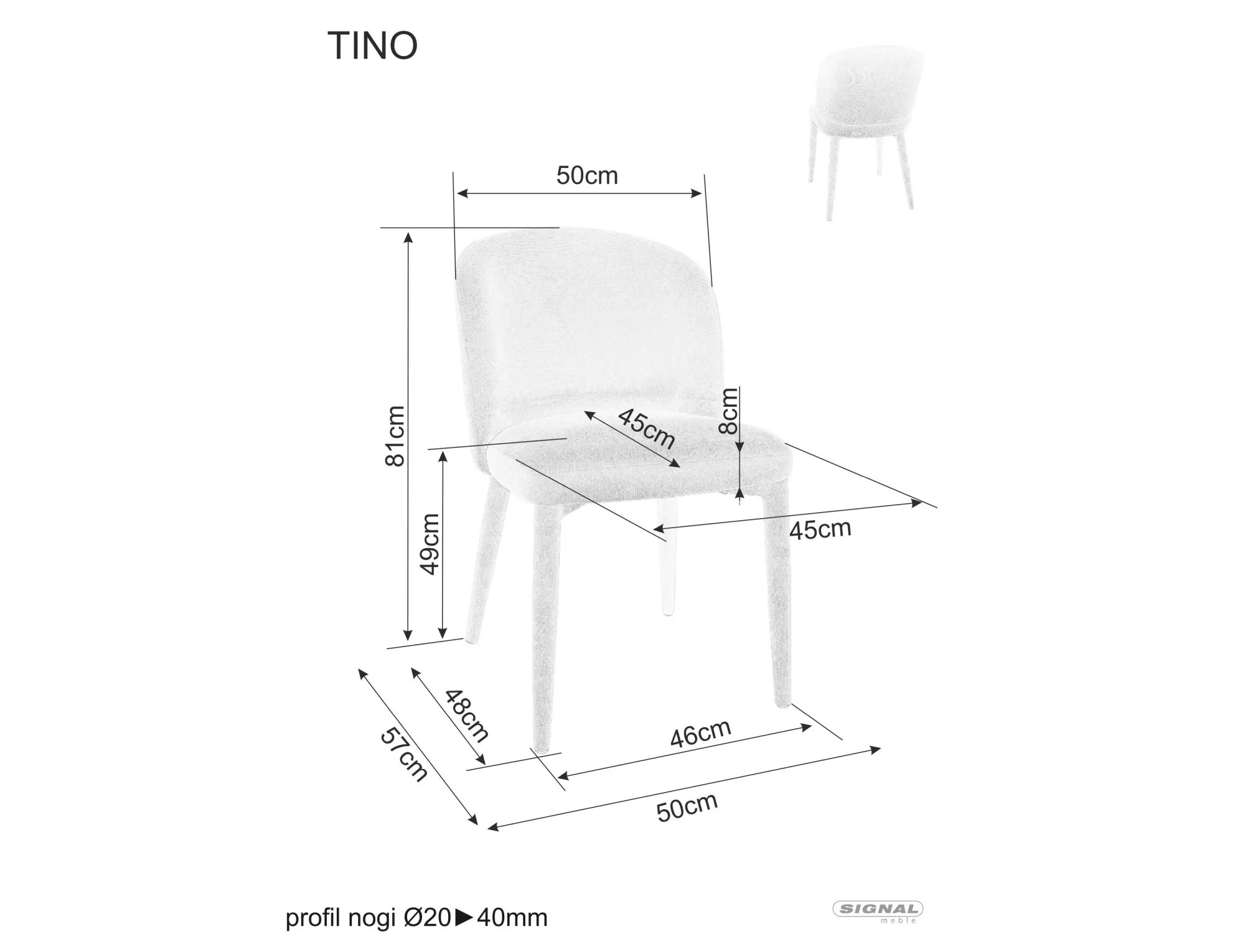 Krzesło Tino Wind