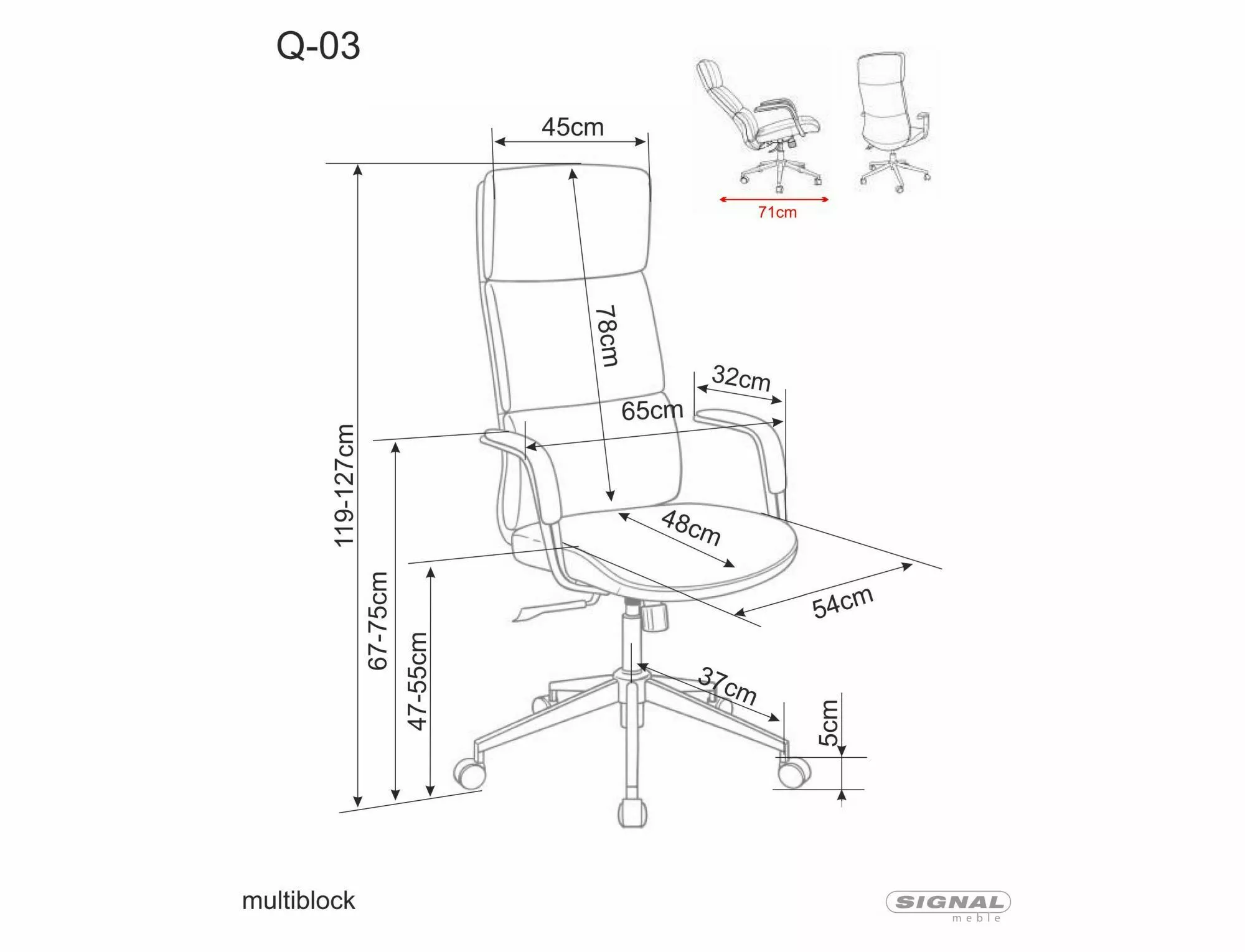 Fotel obrotowy Q-03