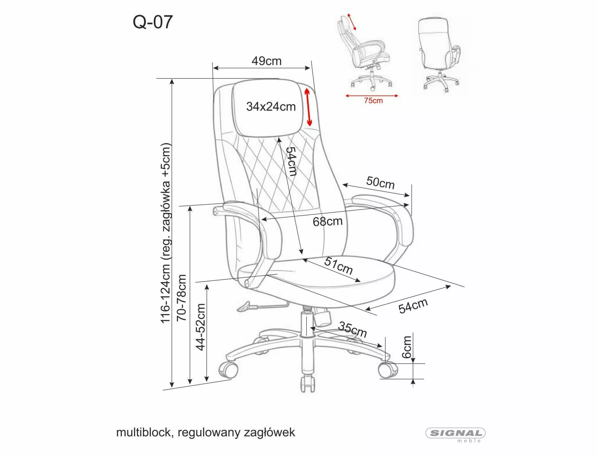 Fotel obrotowy Q-07