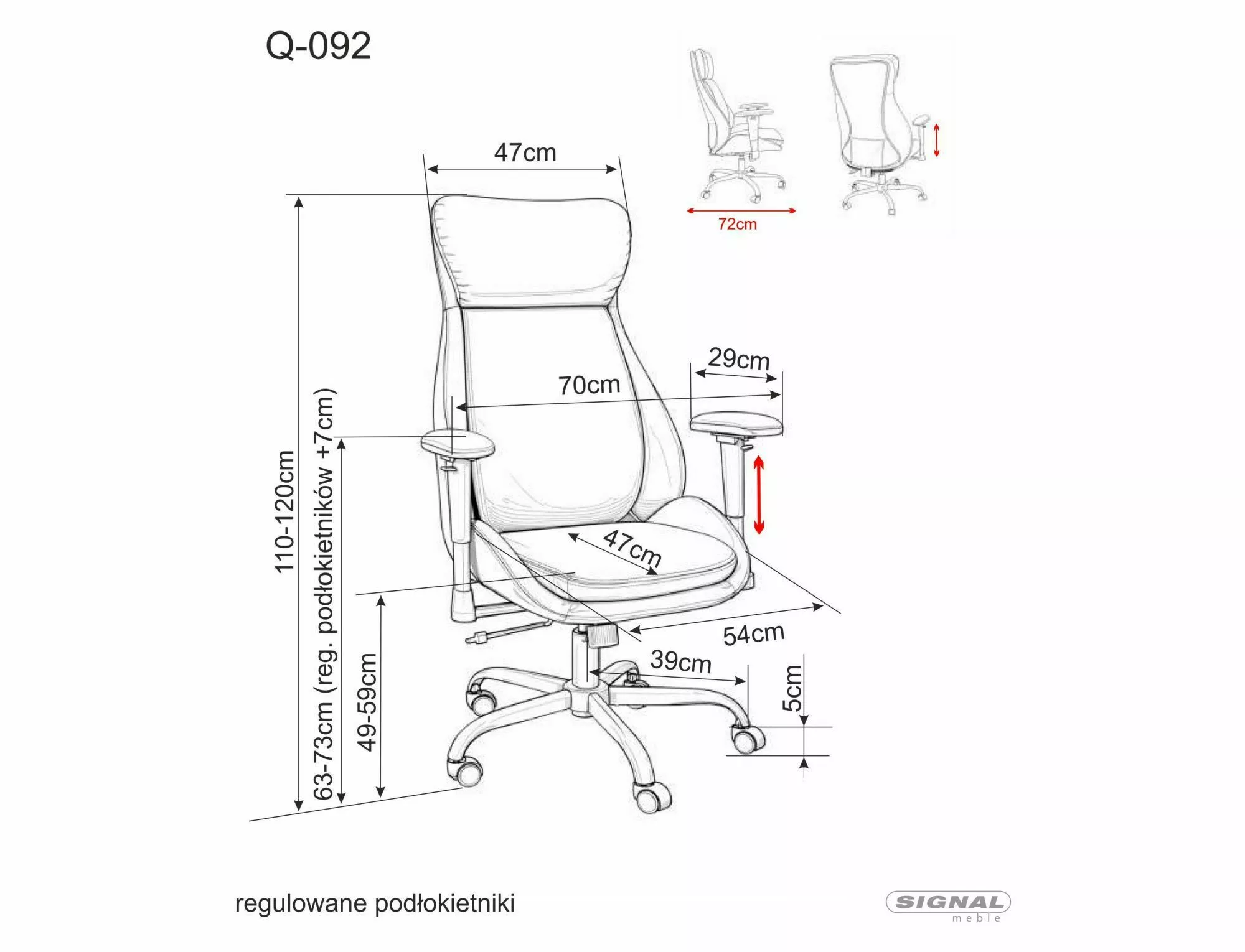 Fotel obrotowy Q-092