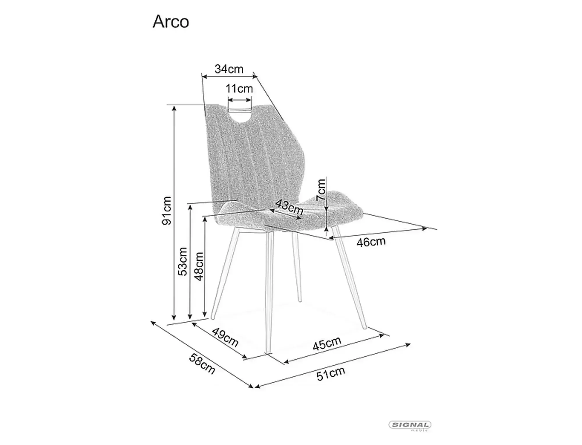 Krzesło Arco Brego