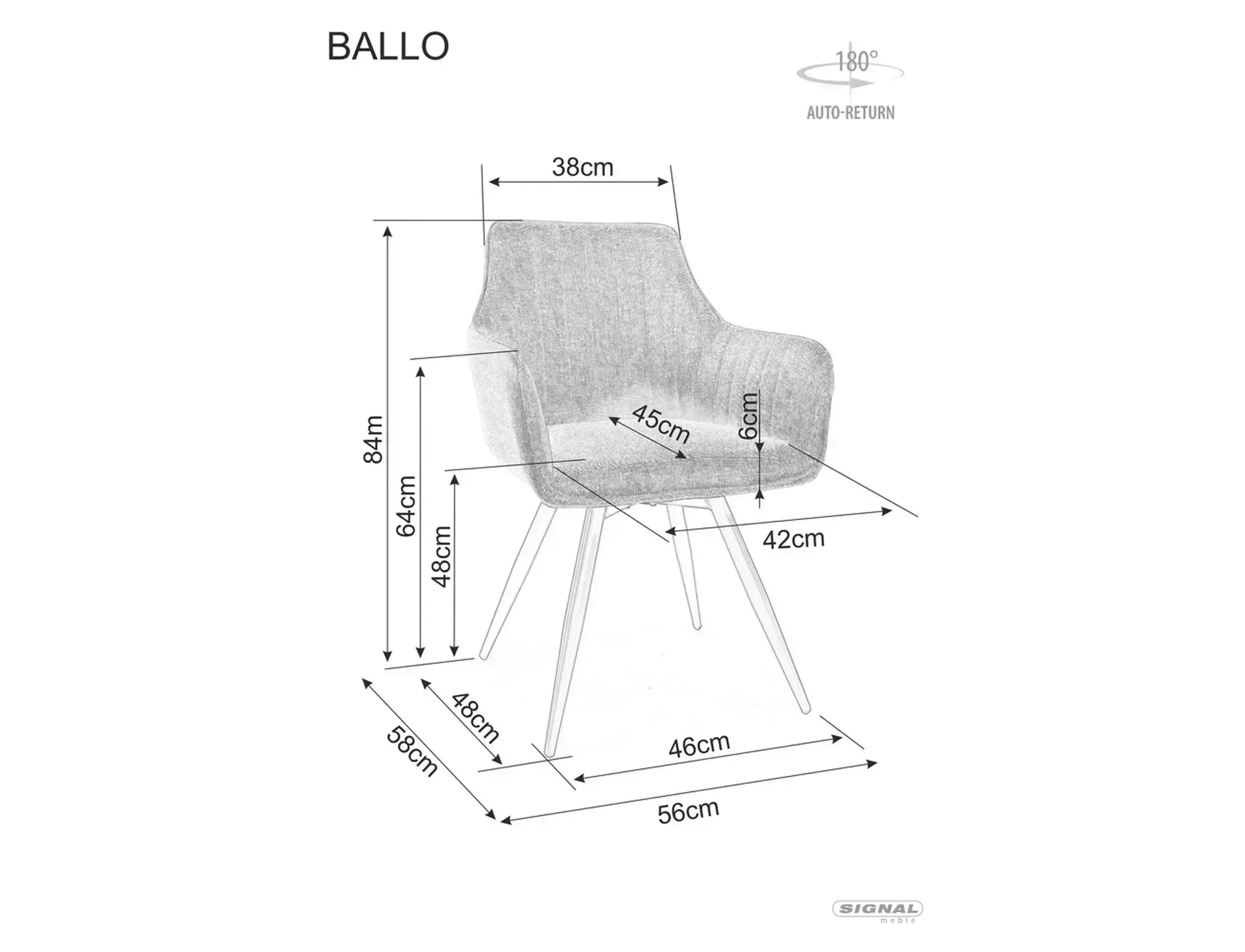Krzesło Ballo Leo