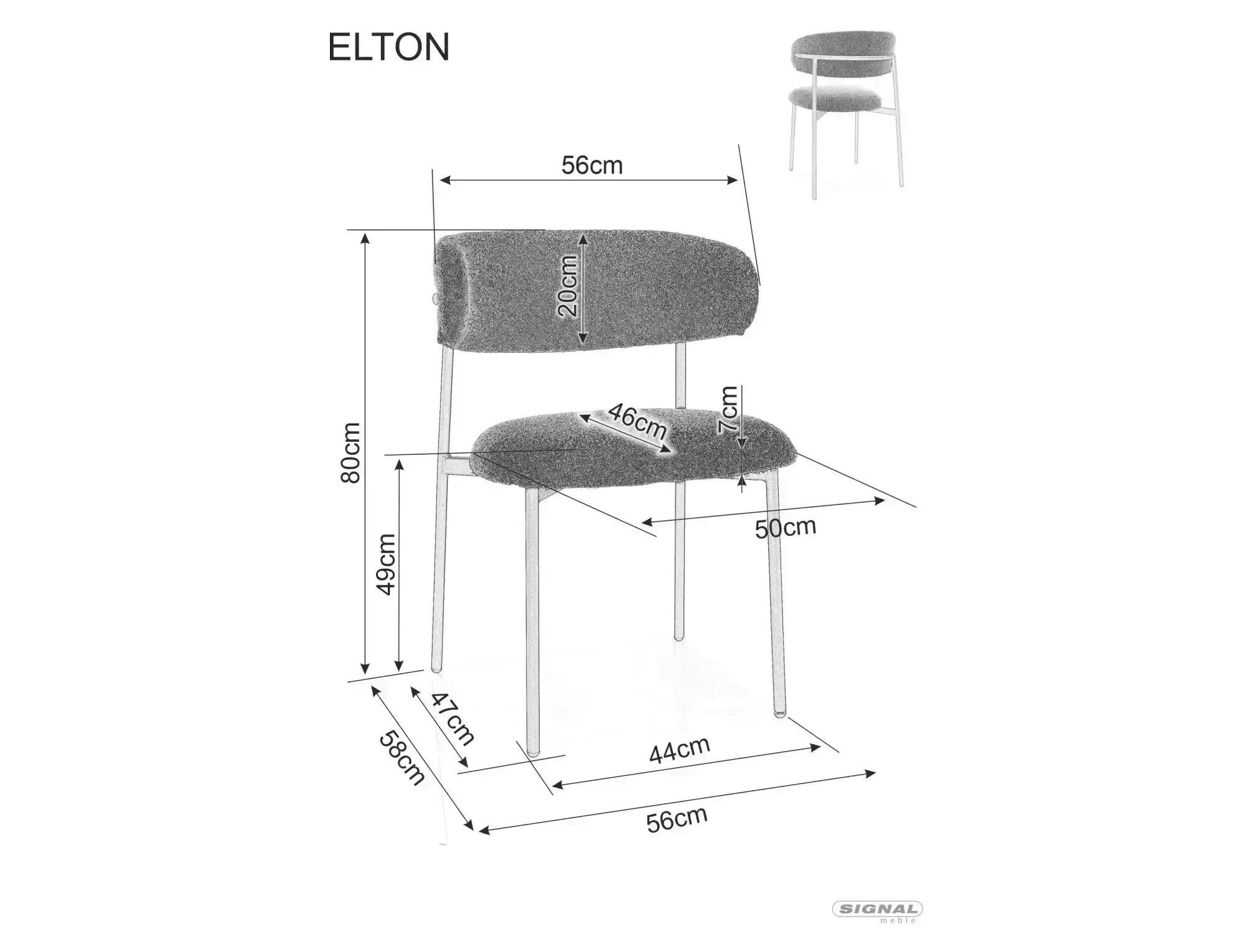 Krzesło Elton D