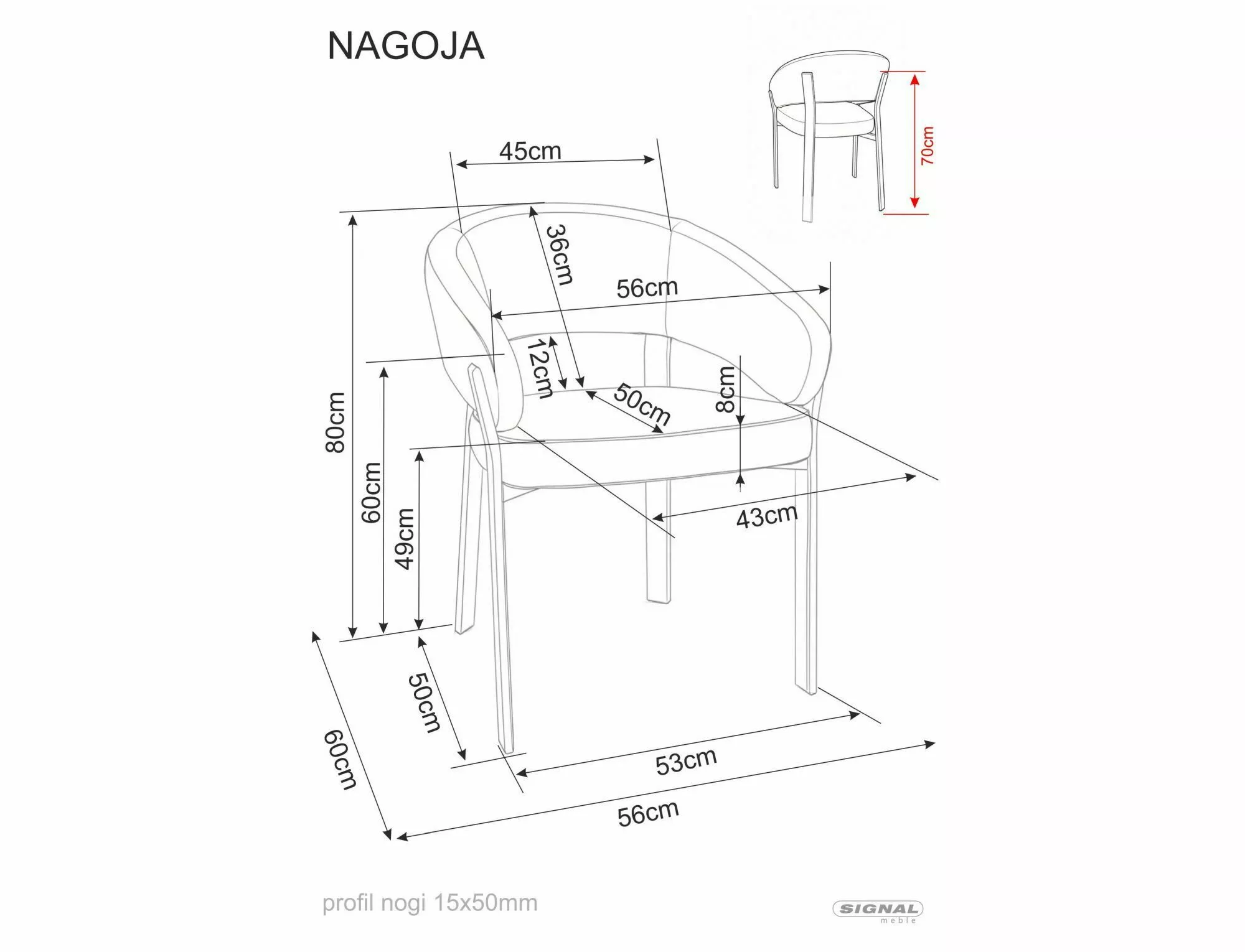 Krzesło Nagoja