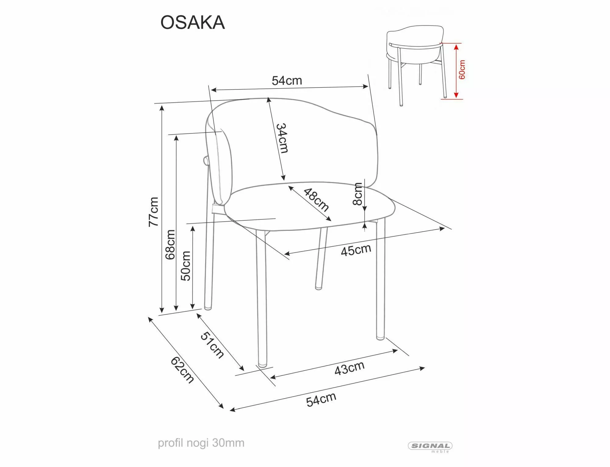 Krzesło Osaka