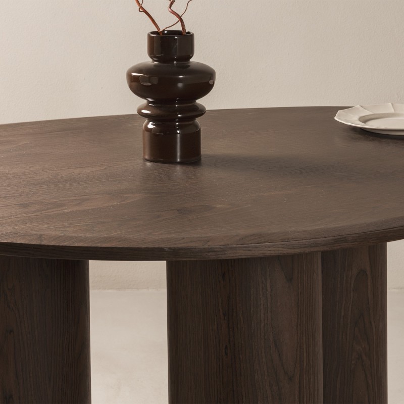 Stół do jadalni Vesper 140 cm, ciemny orzech