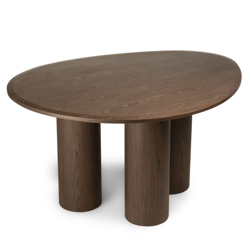 Stół do jadalni Vesper 140 cm, ciemny orzech