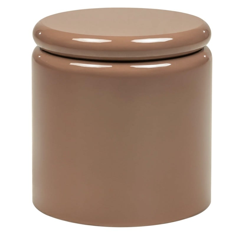 Stolik boczny Lue 40 cm, jasnobrązowy, mocha, glossy