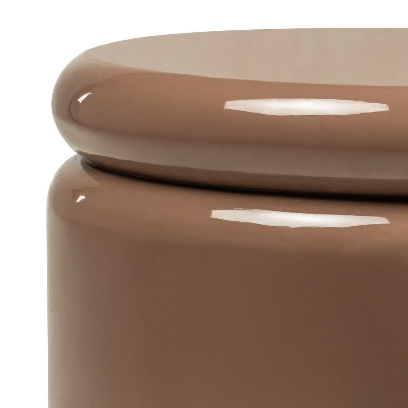 Stolik boczny Lue 40 cm, jasnobrązowy, mocha, glossy