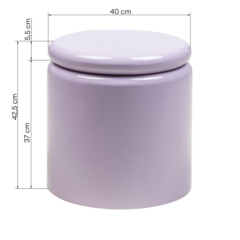 Stolik boczny Lue 40 cm, lila, glossy