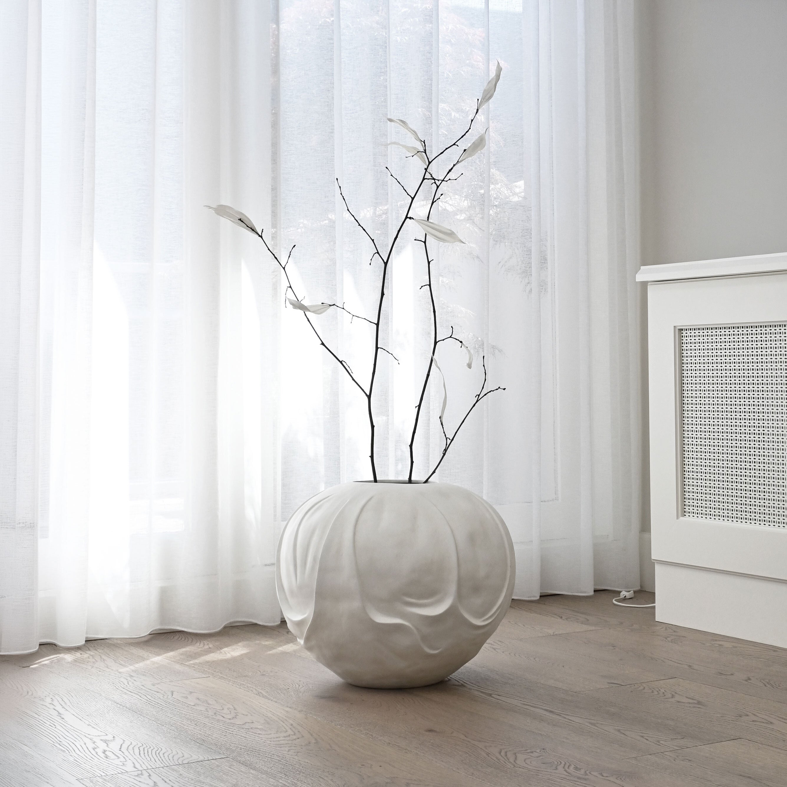 Orimono Vase, Big - Bone White