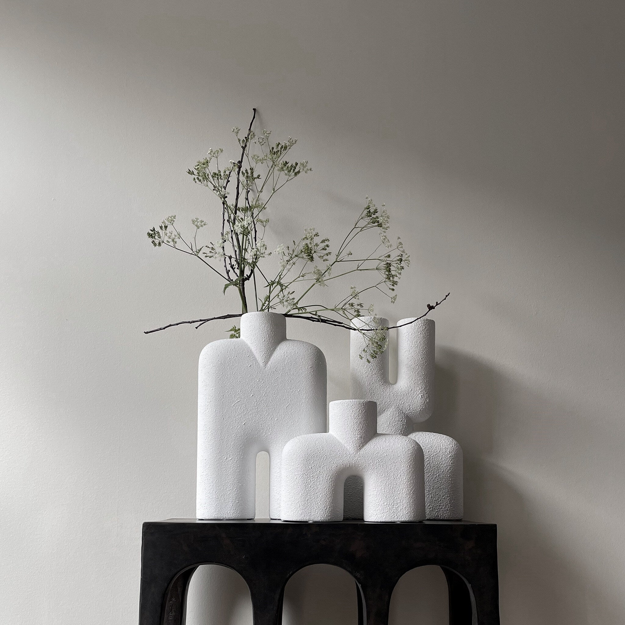 Cobra Vase Uno, Medio - Bubble White