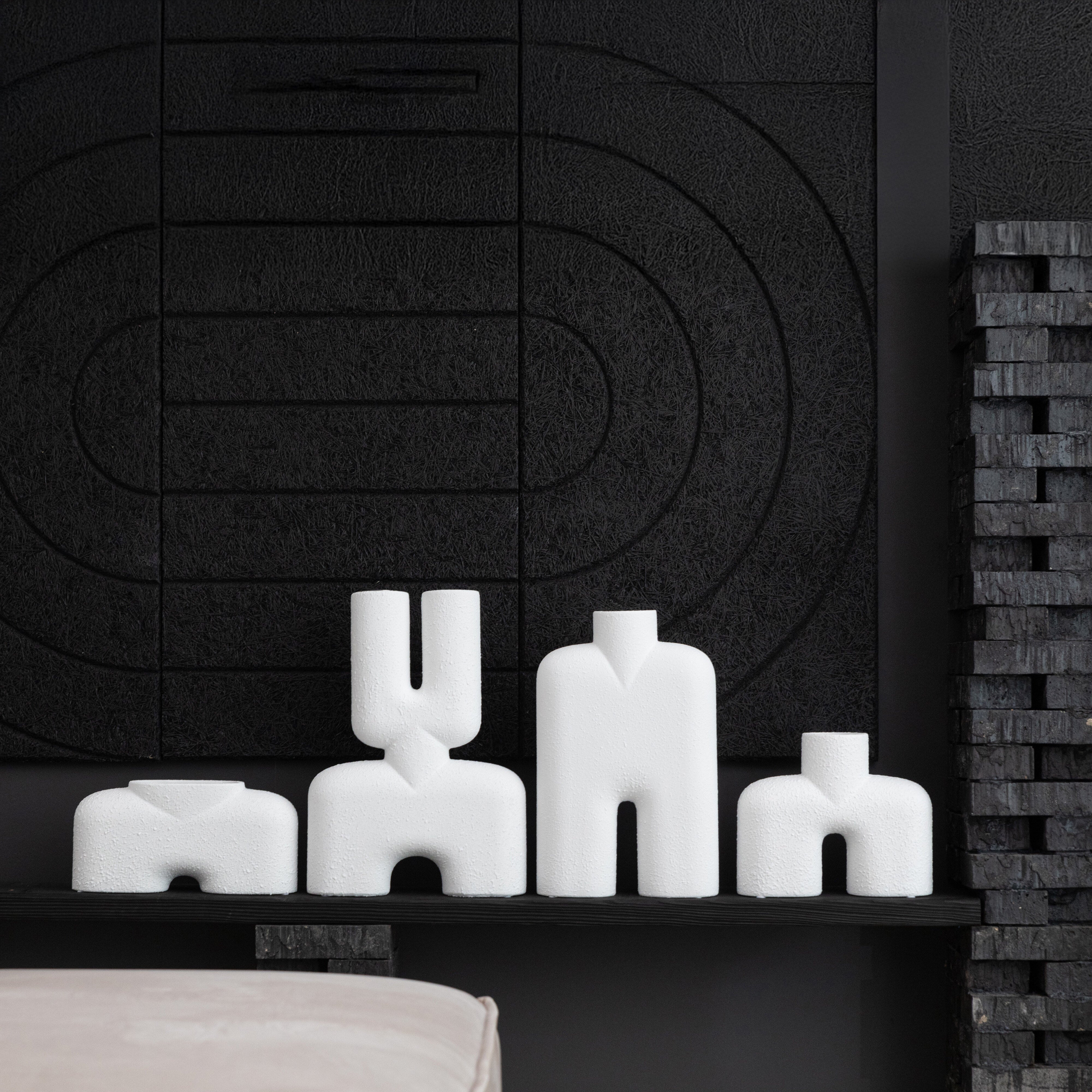 Cobra Vase Uno, Medio - Bubble White