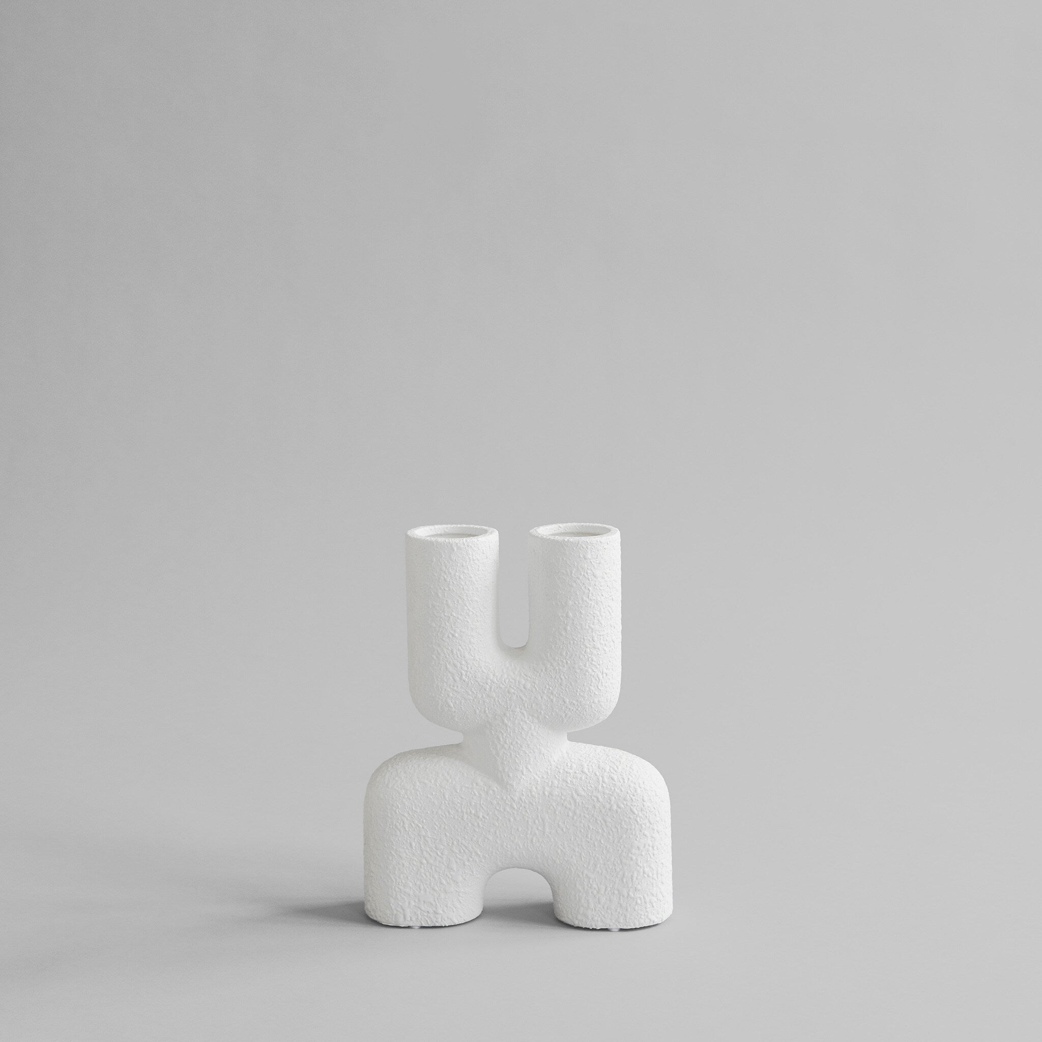 Cobra Vase Double, Mini - Bubble White
