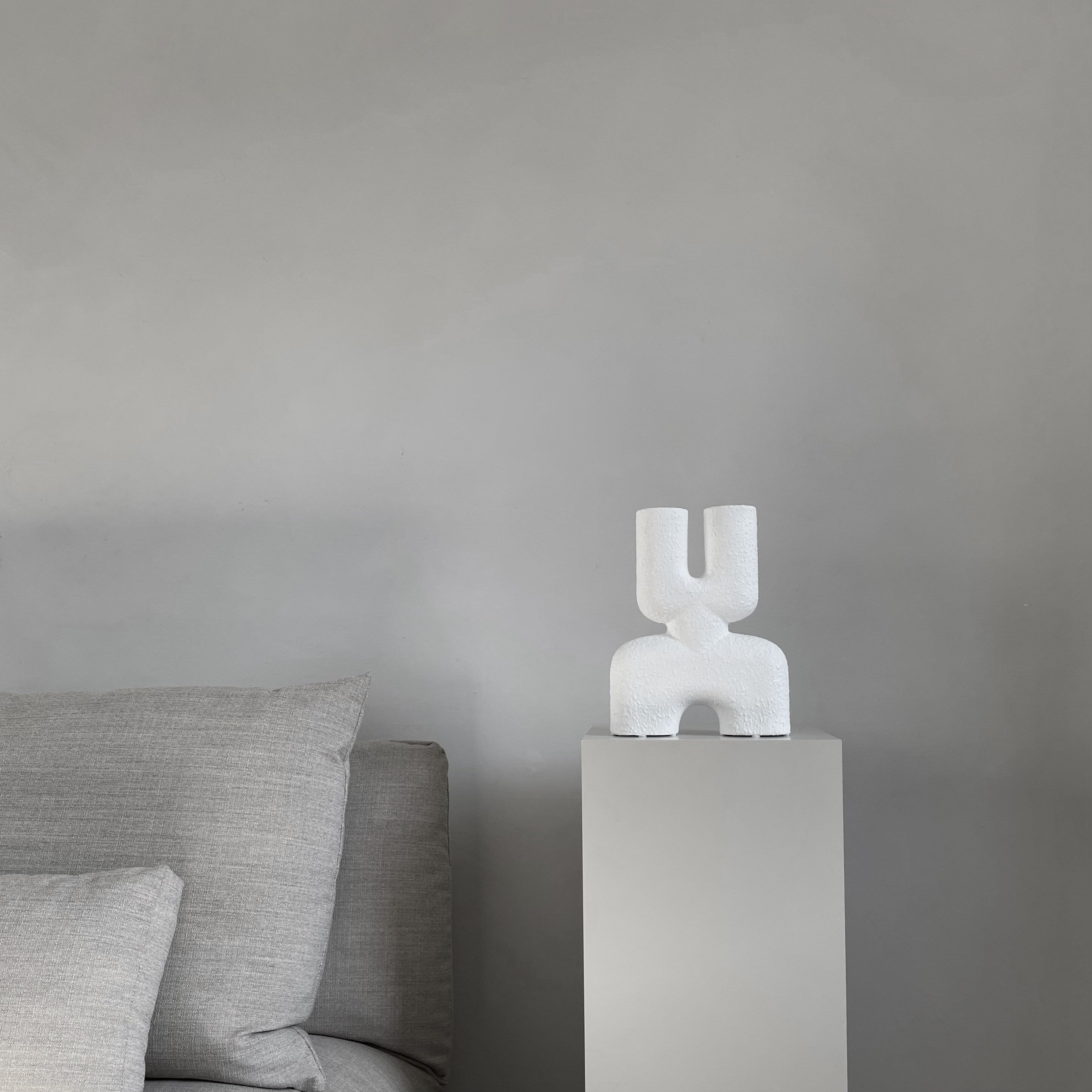 Cobra Vase Double, Mini - Bubble White
